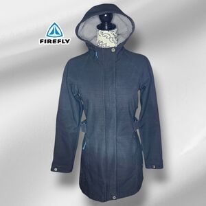 FIREFLY Black Hooded Jacket - Small